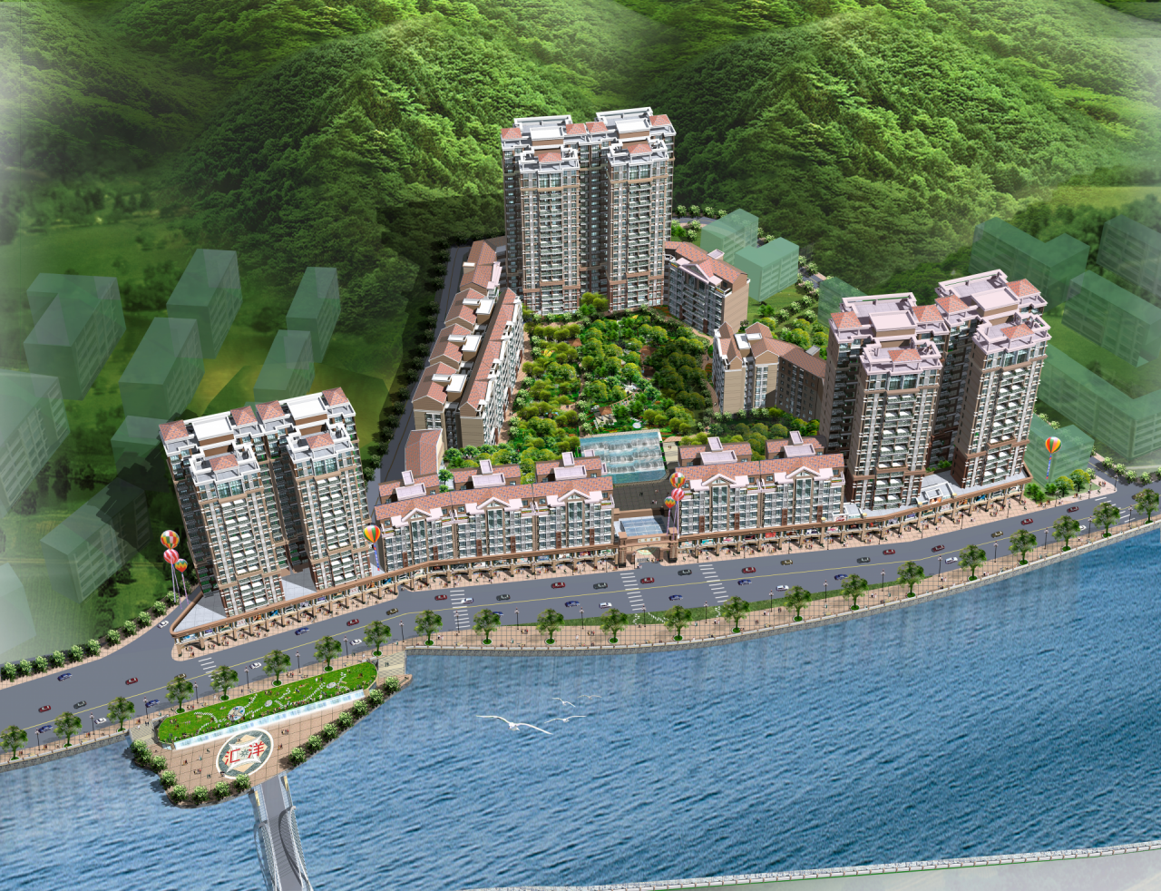 匯洋國際新鳥瞰圖