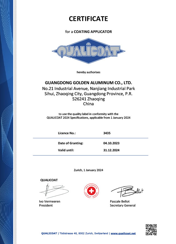 QUALICOA證書(shū)-2024